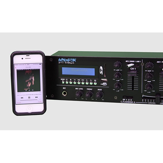 Workmate Vorverstärker mit integriertem Mediaplayer, Bluetooth